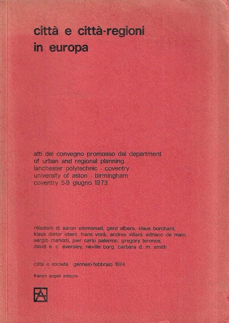 Città e città-regioni in Europa (Atti del Convegno - Birmingham, … | Immagine principale