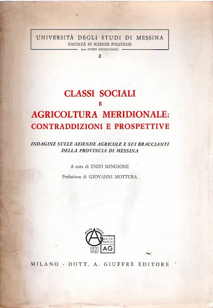 Classi sociali e agricoltura meridionale : Contraddizioni e prospettive | Immagine principale