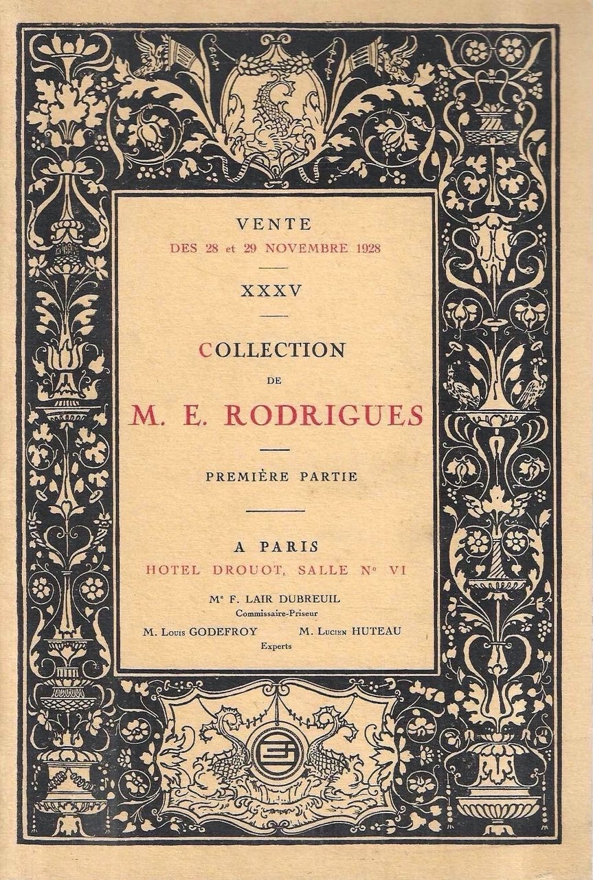 Collection de M.E. Rodrigues - Première partie - Vente des … | Immagine principale