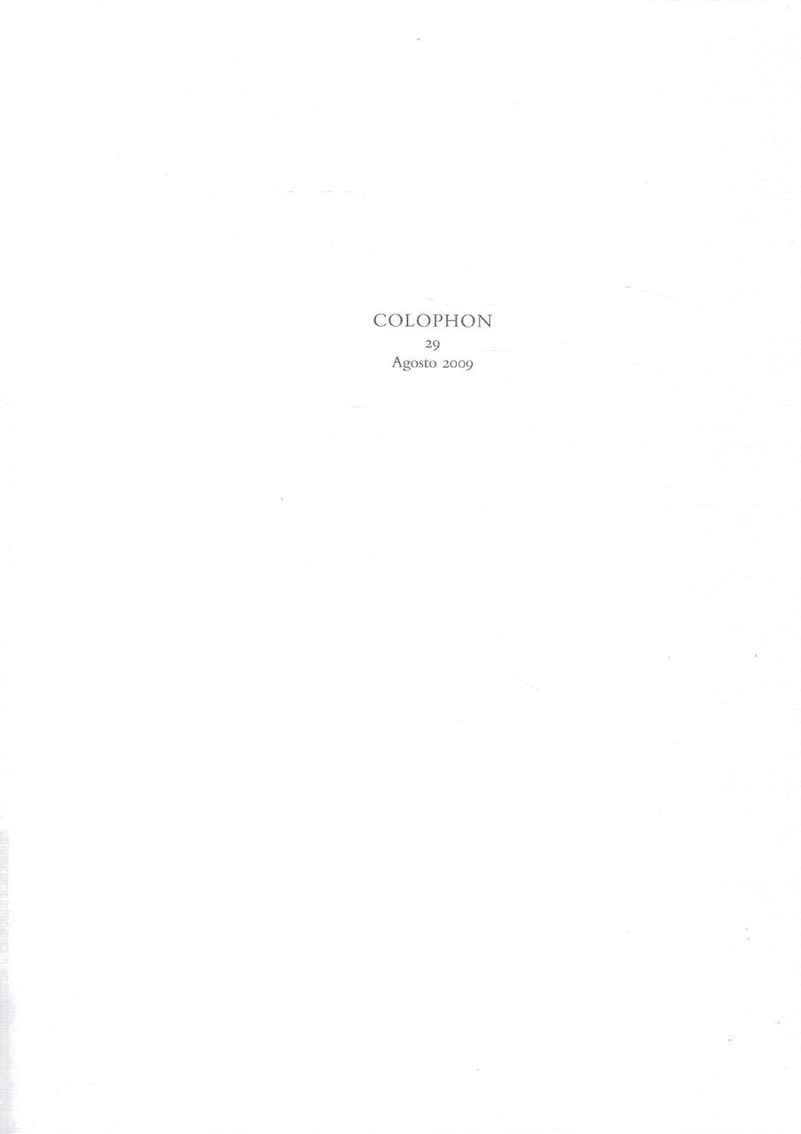 Colophon. Quadrimestrale di libri d'artista e di bei libri n. …