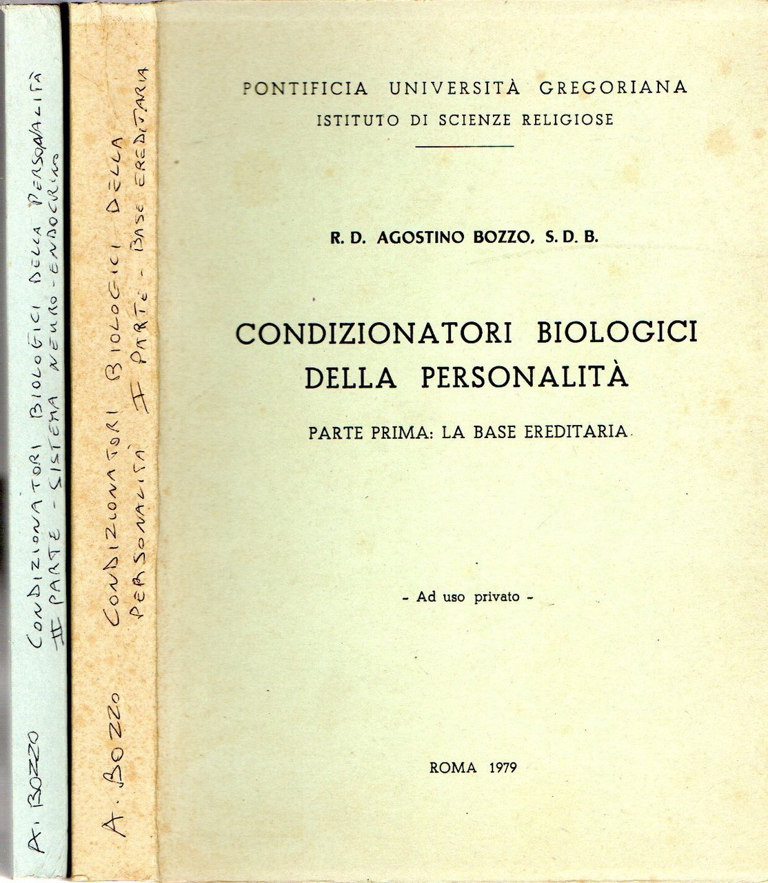 Condizionatori biologici della personalità (2 vol.) | Immagine principale