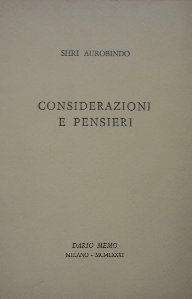 Considerazioni e pensieri