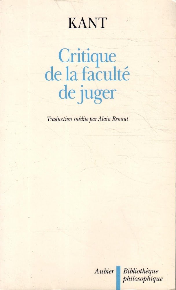 Critique de la faculté de juger