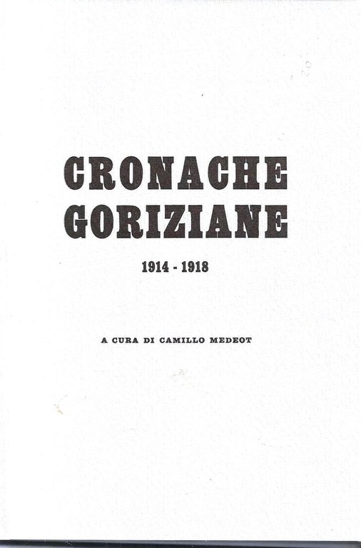 Cronache goriziane 1914-1918