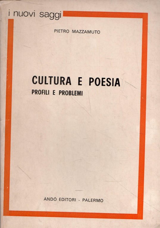Cultura e poesia. Profili e problemi | Immagine Gallery 2