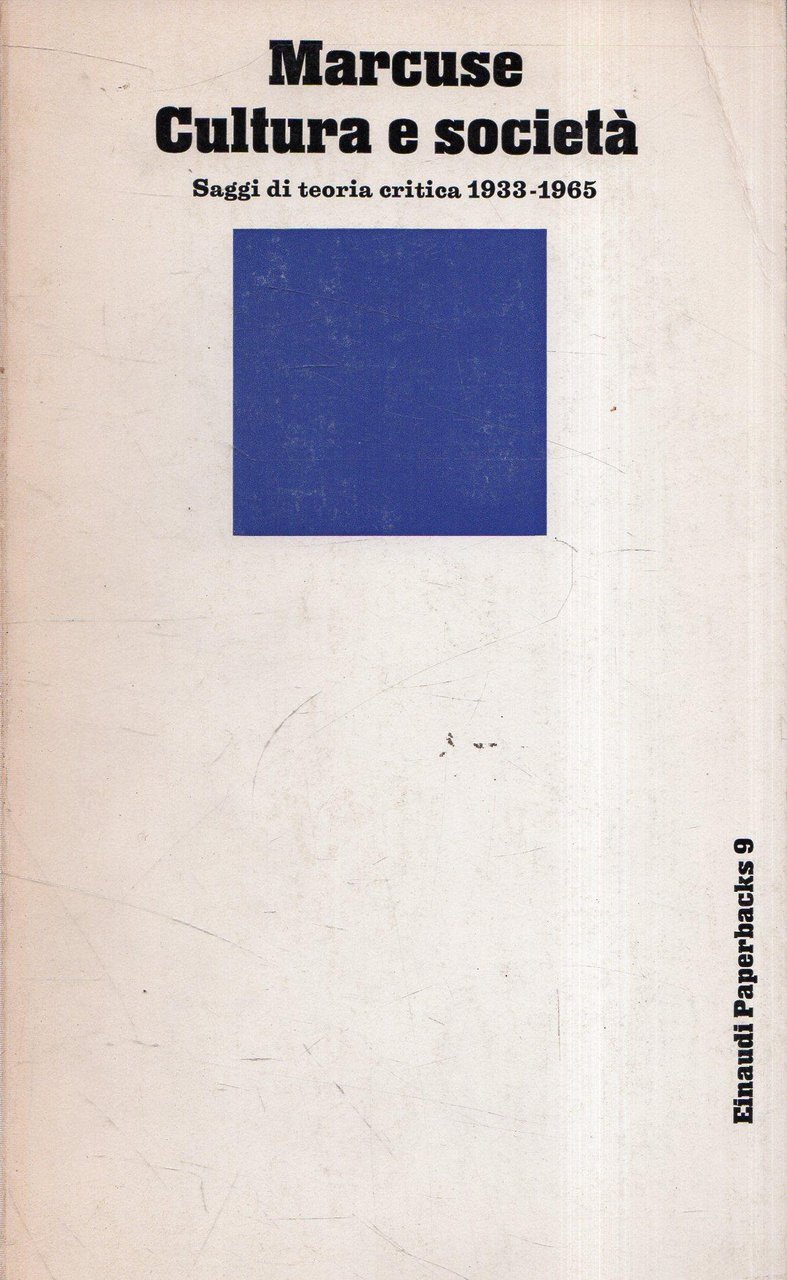 Cultura e Società. Saggi di teoria critica 1933-1965 | Immagine principale
