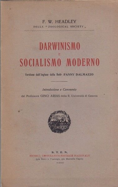 DARWINISMO E SOCIALISMO MODERNO