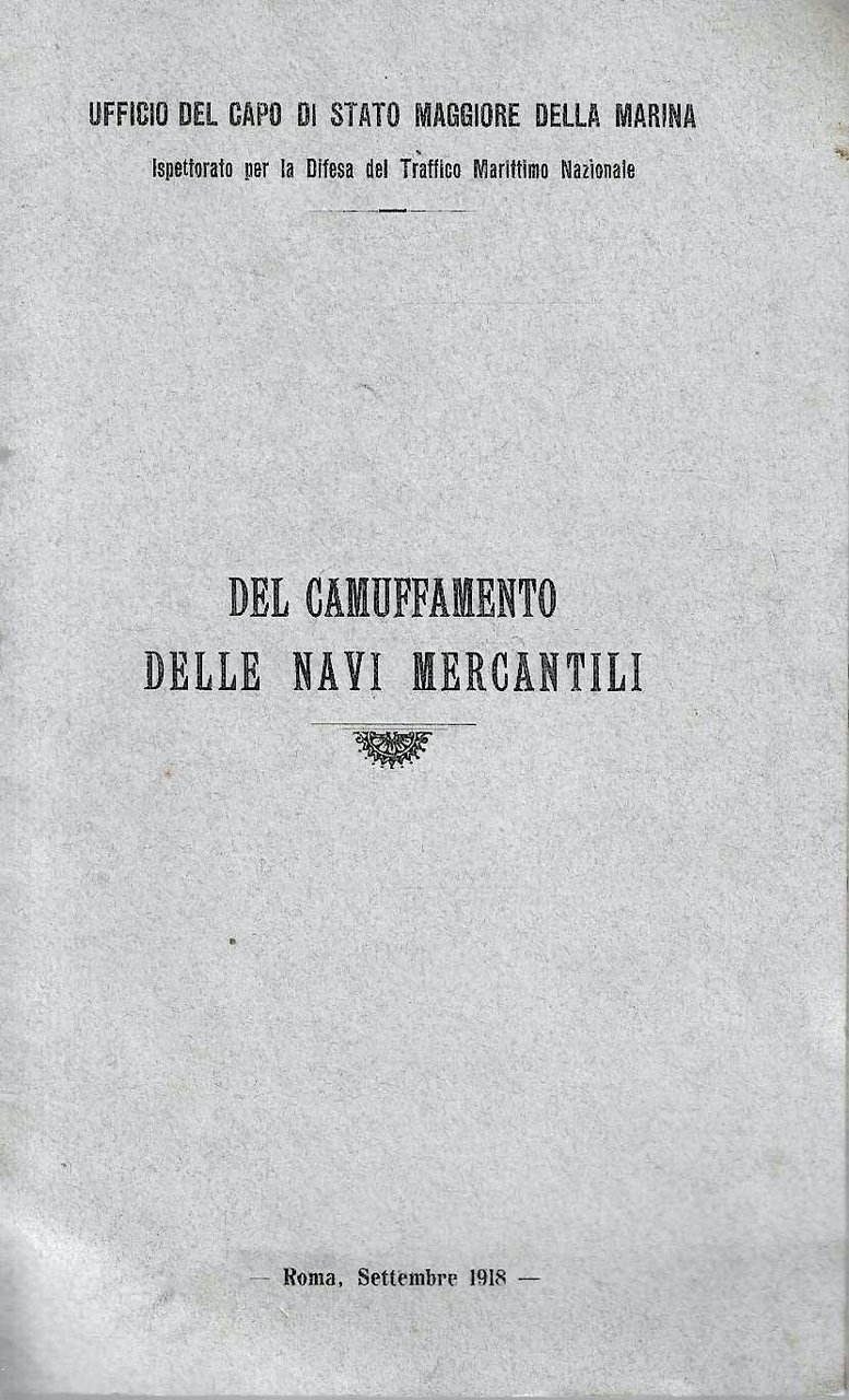 Del camuffamento delle navi mercantili