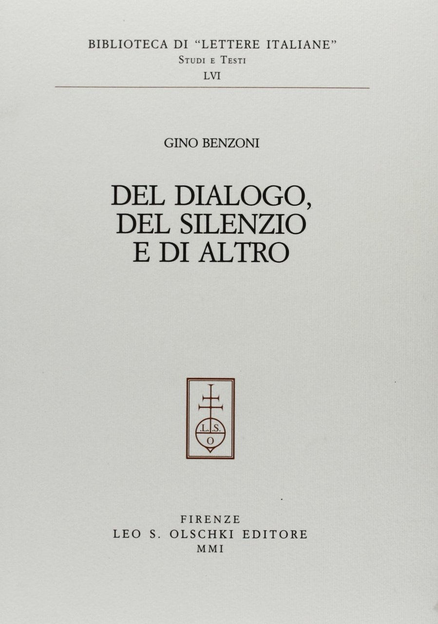 Del dialogo, del silenzio e di altro | Immagine principale