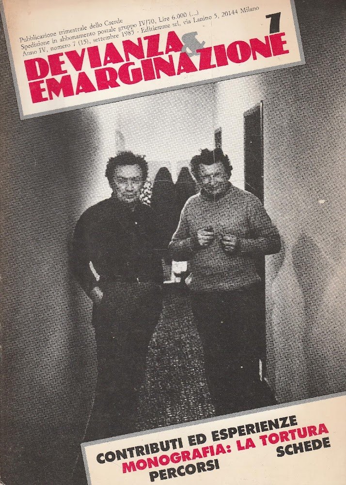 Devianza &amp; emarginazione. Anno 4 numero 7