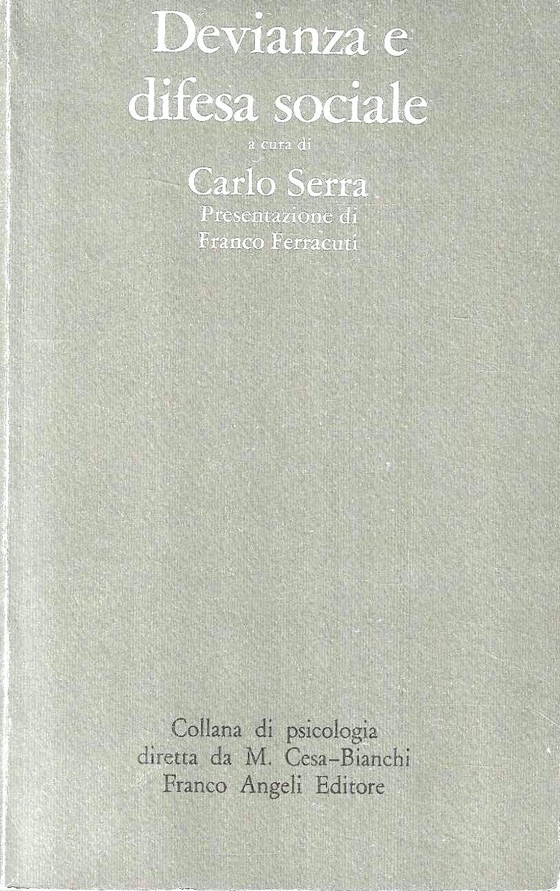 Devianza e difesa sociale | Immagine principale
