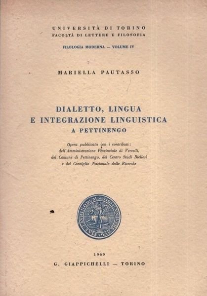 Dialetto, lingua e integrazione linguistica a Pettinengo. | Immagine principale