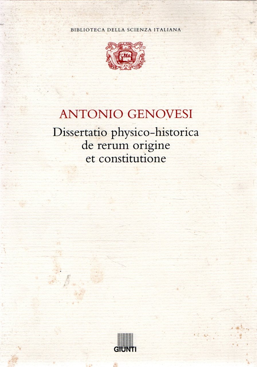 Dissertatio physico-historica de rerum origine et constitutione | Immagine principale