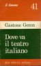 Dove va il teatro italiano | Immagine principale