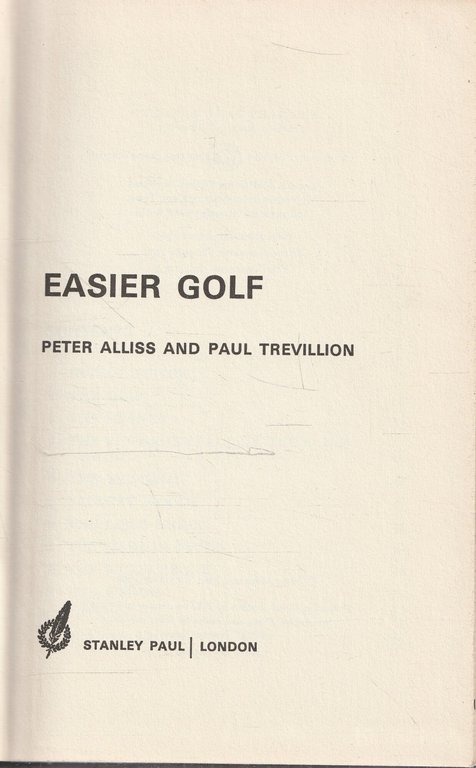Easier golf