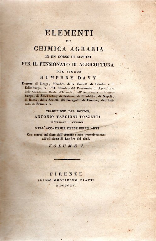 Elementi di Chimica Agraria in un Corso di Lezioni per … | Immagine Gallery 2