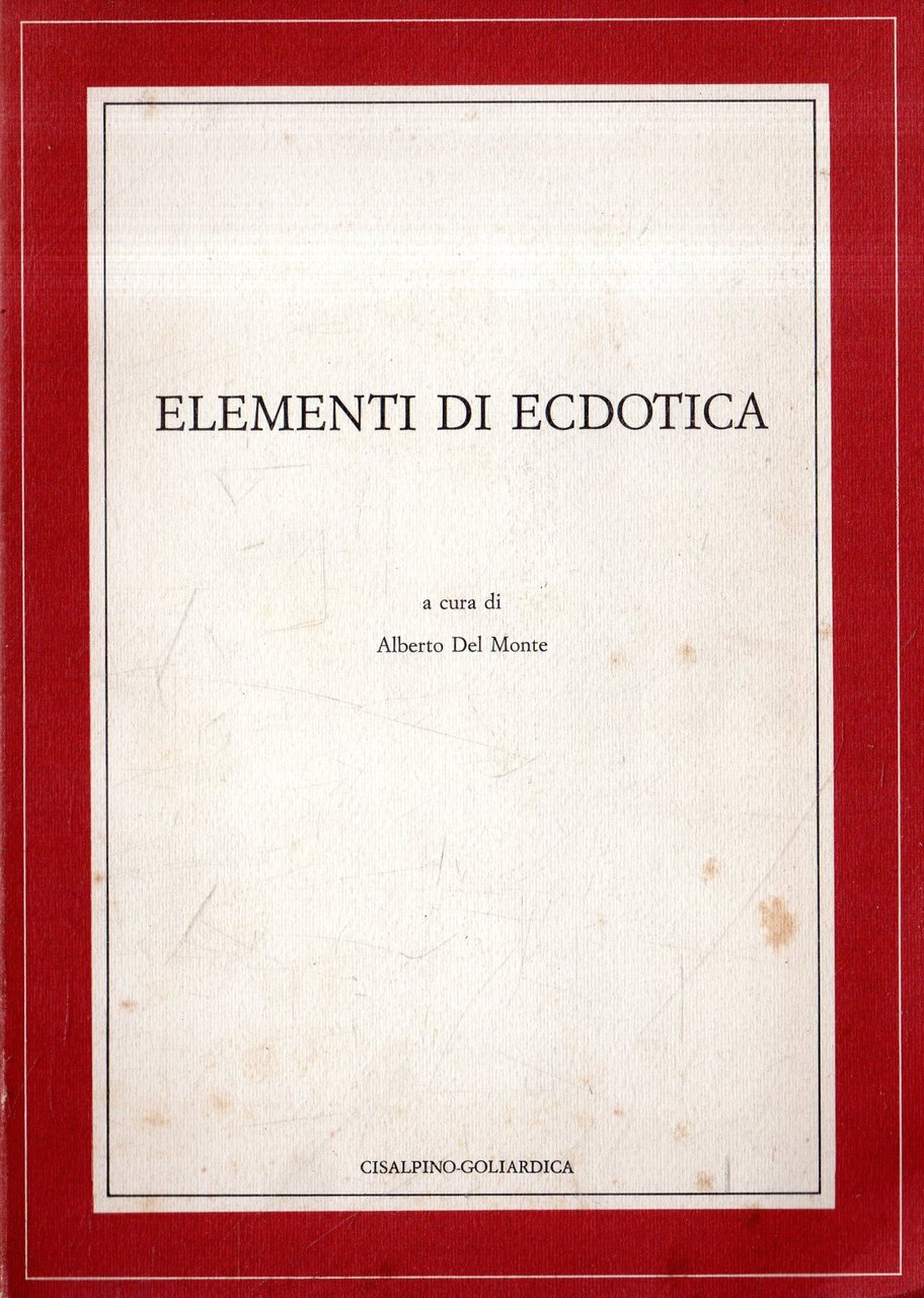 Elementi di ecdotica