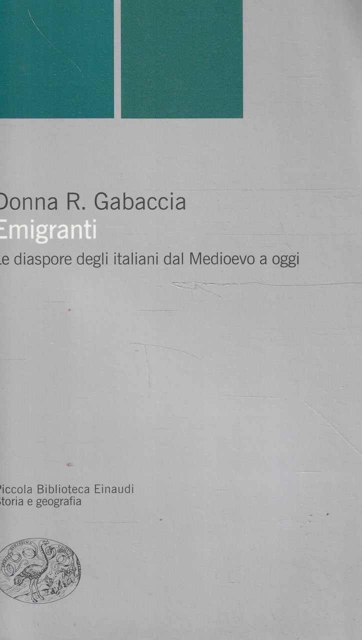 Emigranti : le diaspore degli italiani dal Medioevo a oggi