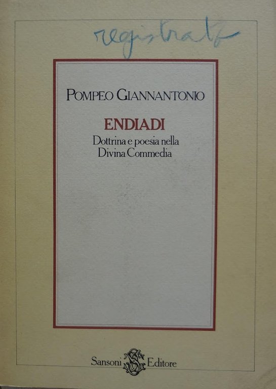 Endiadi. Dottrina e poesia nella Divina Commedia