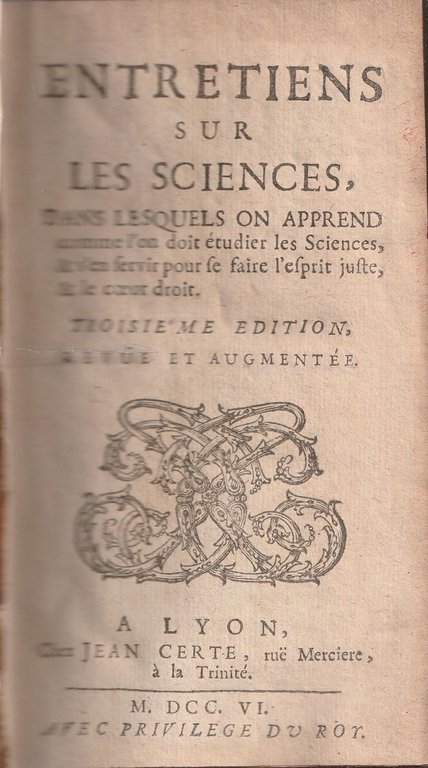 Entretiens sur les Sciences, dans lesquels on apprend | Immagine Gallery 3