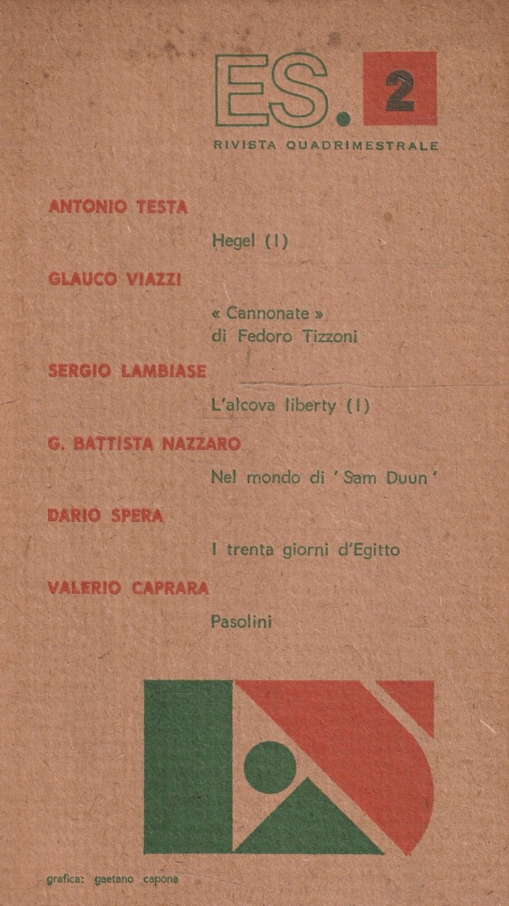 ES. 2 rivista quadrimestrale