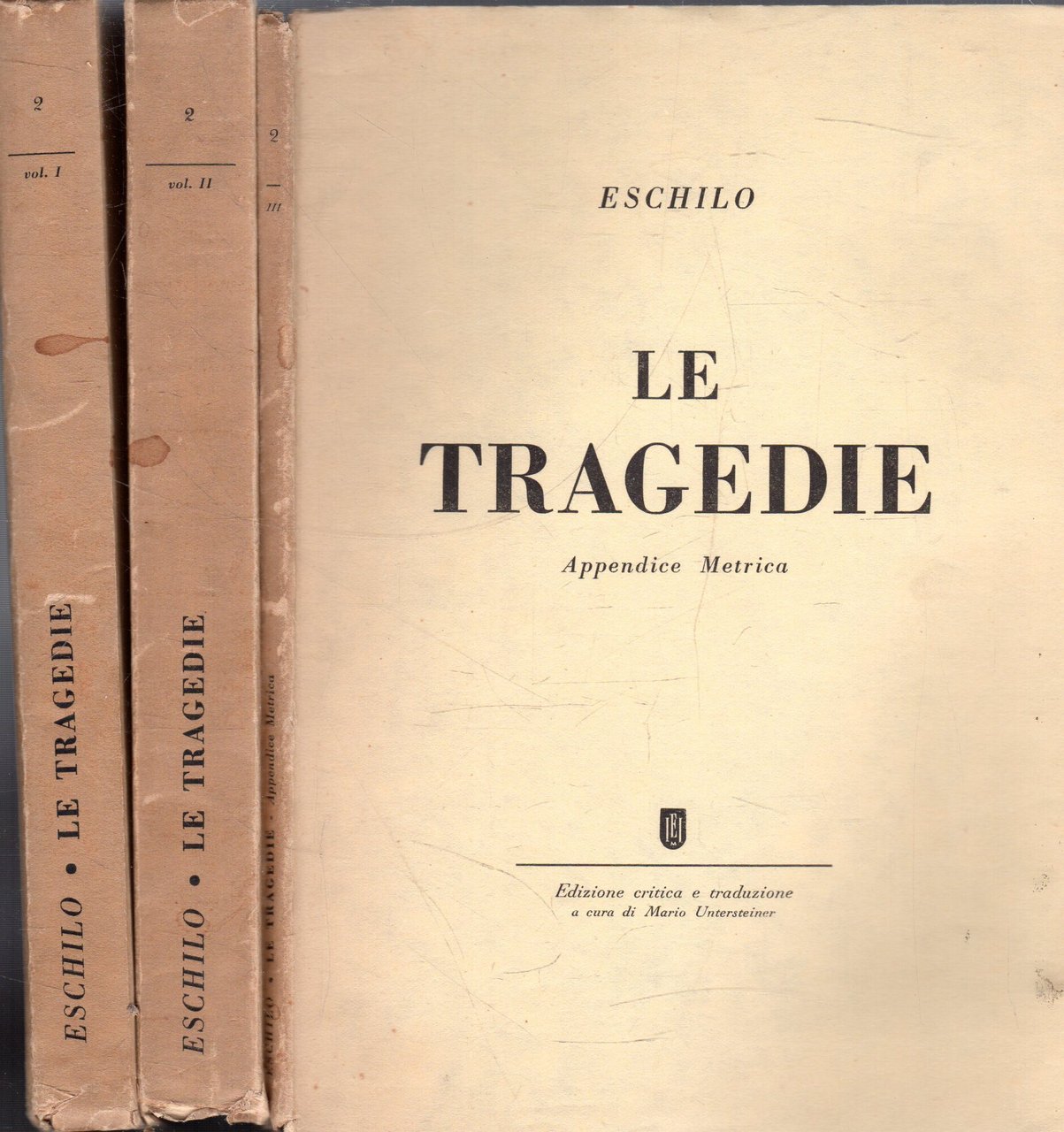 Eschilo. 2: Le Tragedie (3 volumi) | Immagine principale