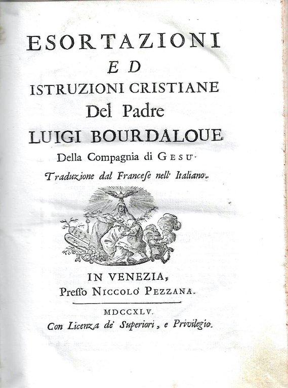 Esortazioni ed istruzioni cristiane del Padre Luigi Bourdaloue della Compagnia … | Immagine Gallery 2