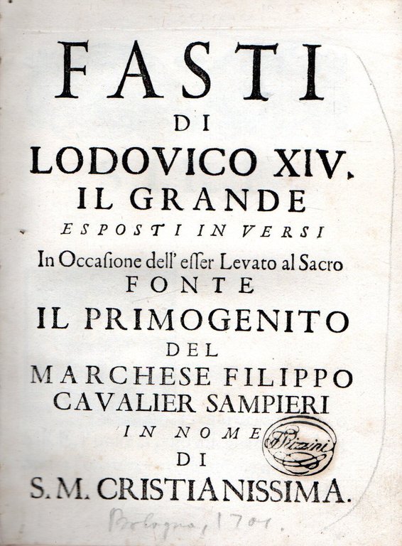 Fasti di Lodovico XIV il Grande esposti in versi in … | Immagine Gallery 2