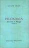 Filologia. Teoria e Saggi. Parte II | Immagine principale