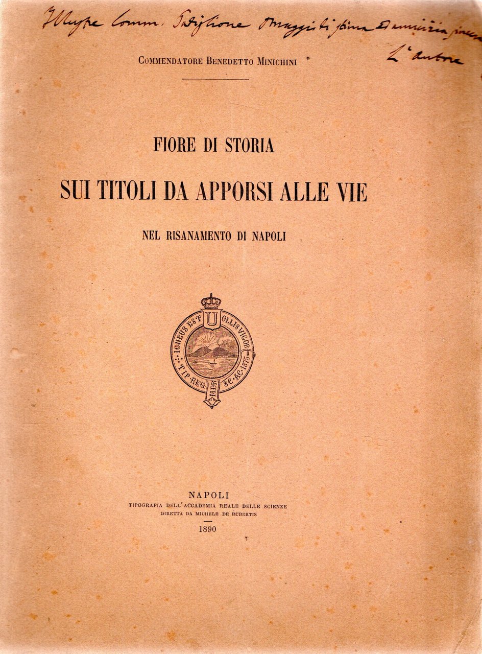 Fiore di storia sui titoli da apporsi alle vie nel … | Immagine principale