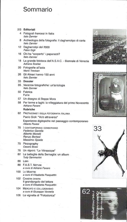 Fotostorica. Gli archivi della fotografia, n. 19/20 agosto 2002 | Immagine Gallery 2