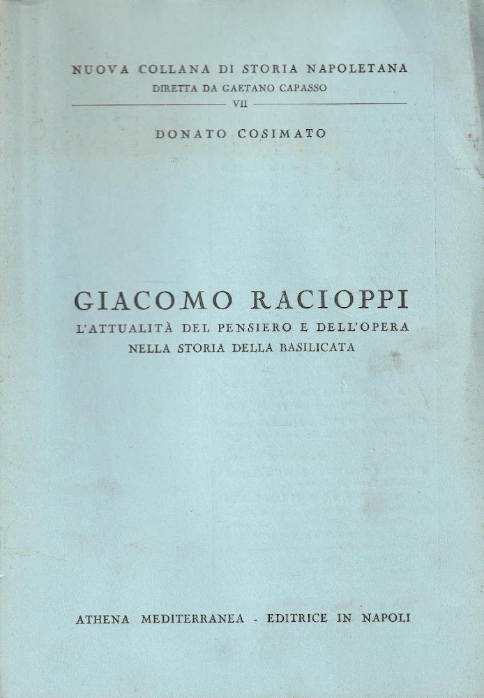 Giacomo Racioppi: l'attualità del pensiero e dell'opera nella storia della …
