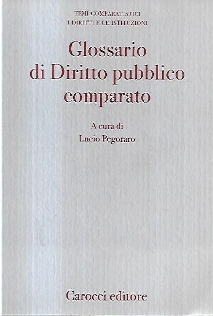 Glossario di diritto pubblico comparato