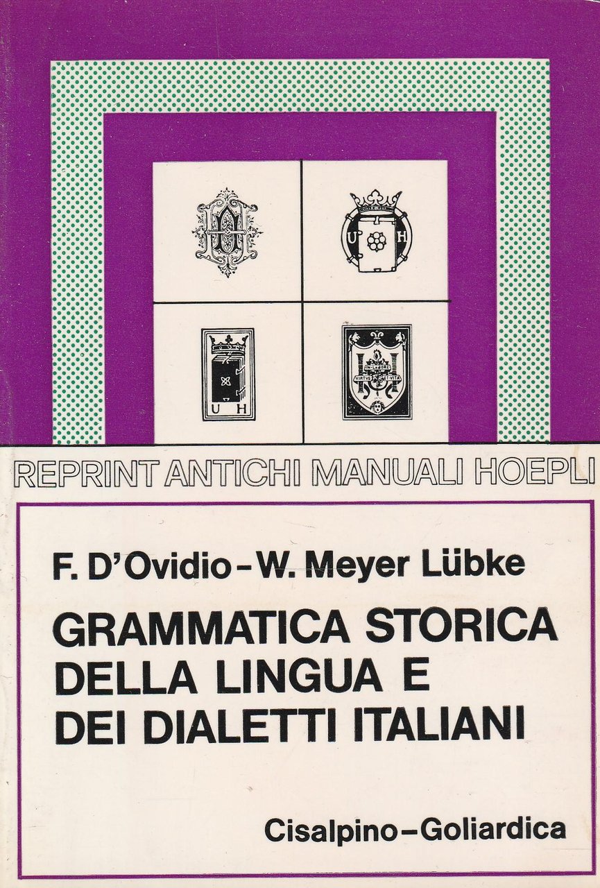 Grammatica storica della lingua e dei dialetti italiani | Immagine principale