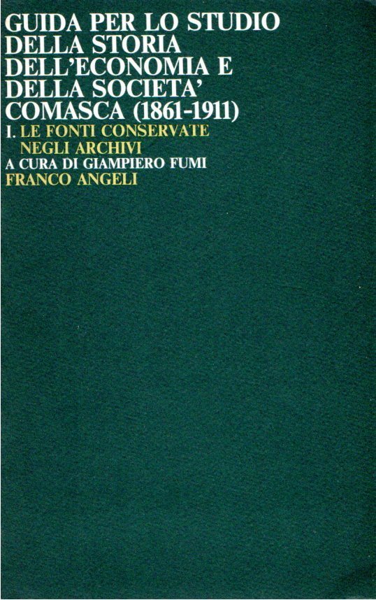 Guida per lo studio della storia dell'economia e della società …