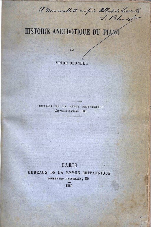 Histoire anecdotique du piano | Immagine Gallery 2