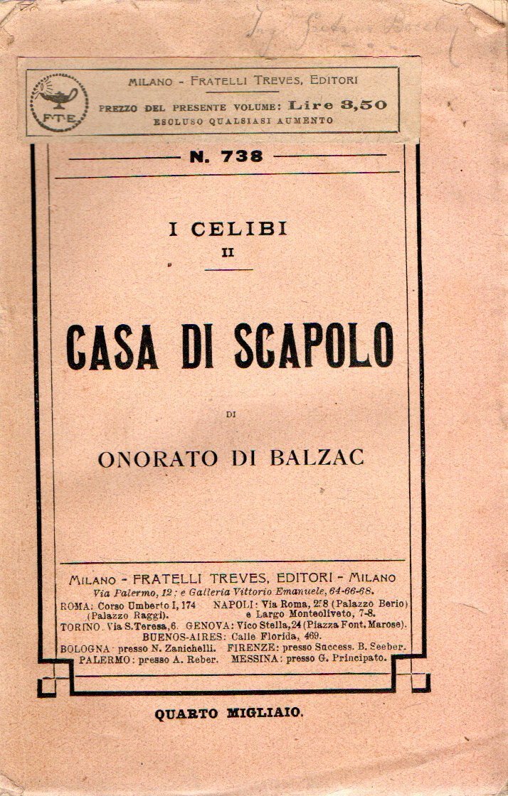 I Celibi : Casa di scapolo di Onorato di Balzac | Immagine principale