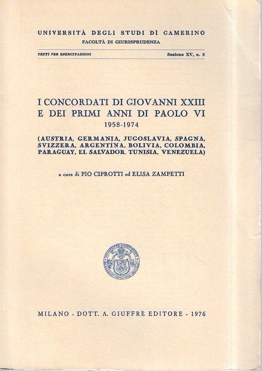 I Concordati di Giovanni XXIII e dei primi anni di …