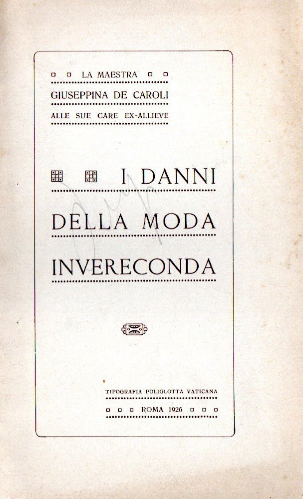 I danni della moda invereconda