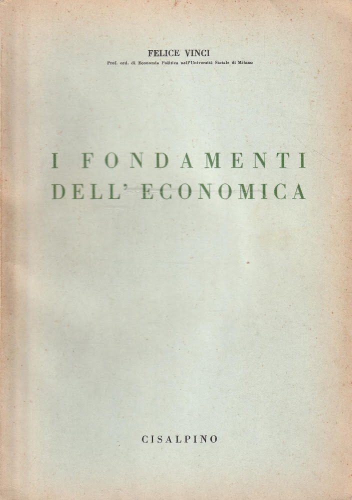 I fondamenti dell'economica