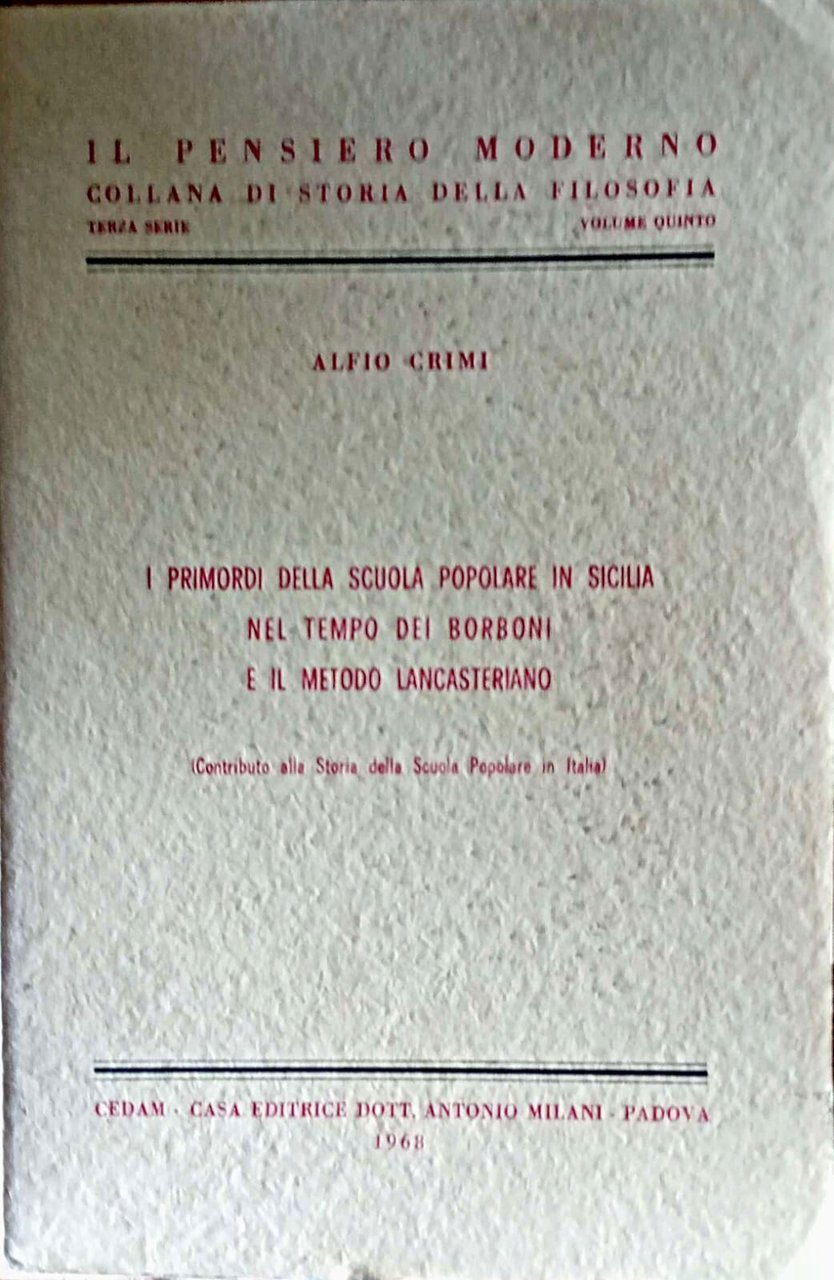 I primordi della scuola popolare in Sicilia nel tempo dei … | Immagine principale