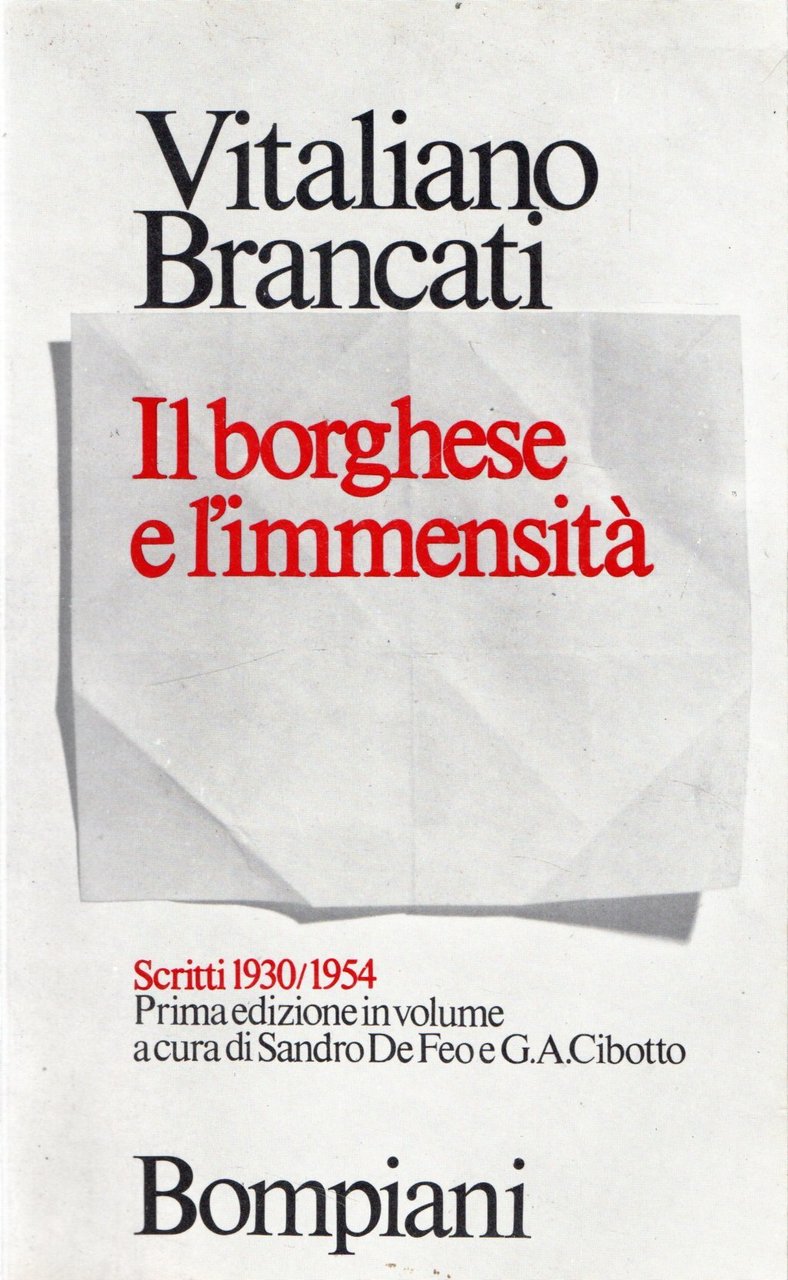 Il borghese e l'immensità | Immagine principale
