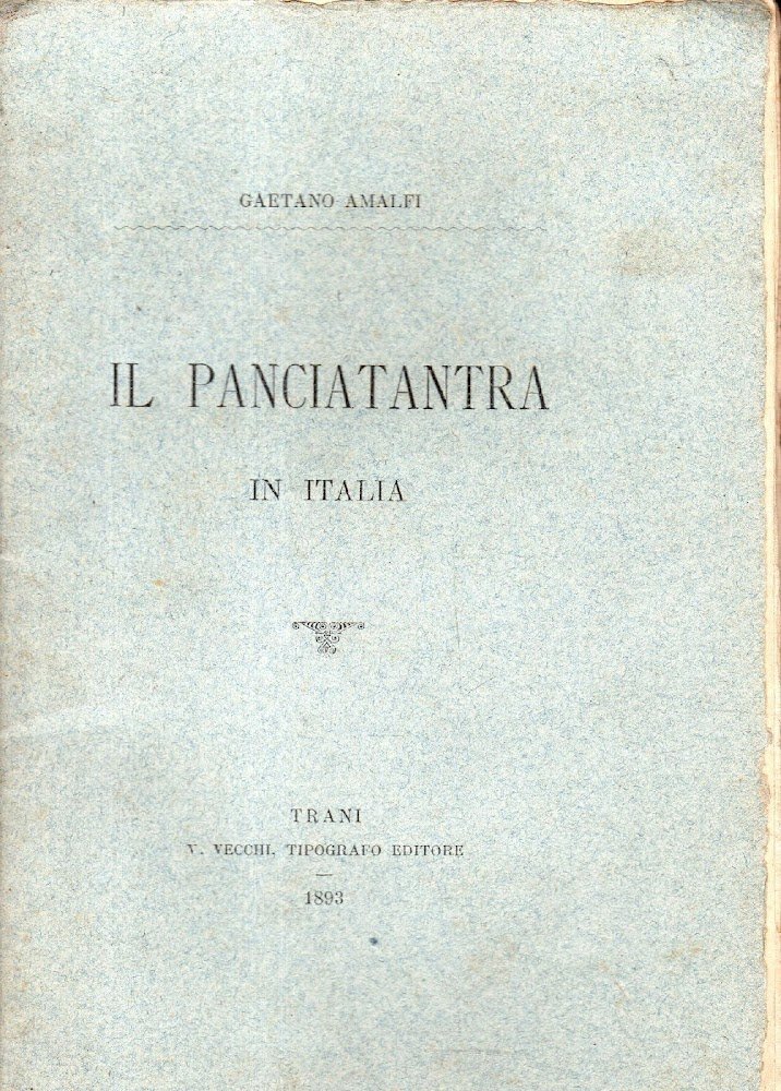 Il panciatantra in italia