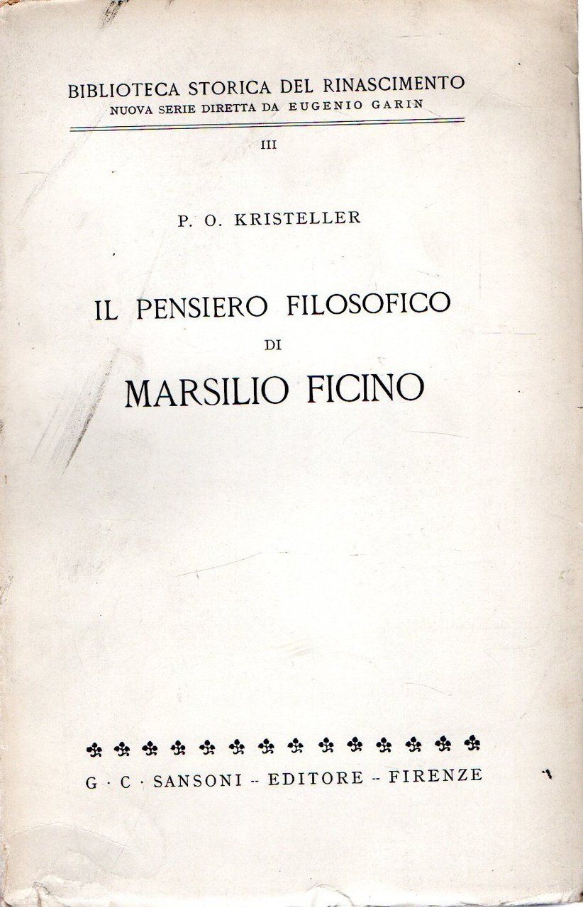 Il pensiero filosofico di Marsilio Ficino