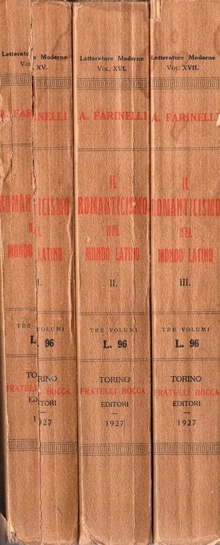 Il Romanticismo nel Mondo Latino (3 vol.)