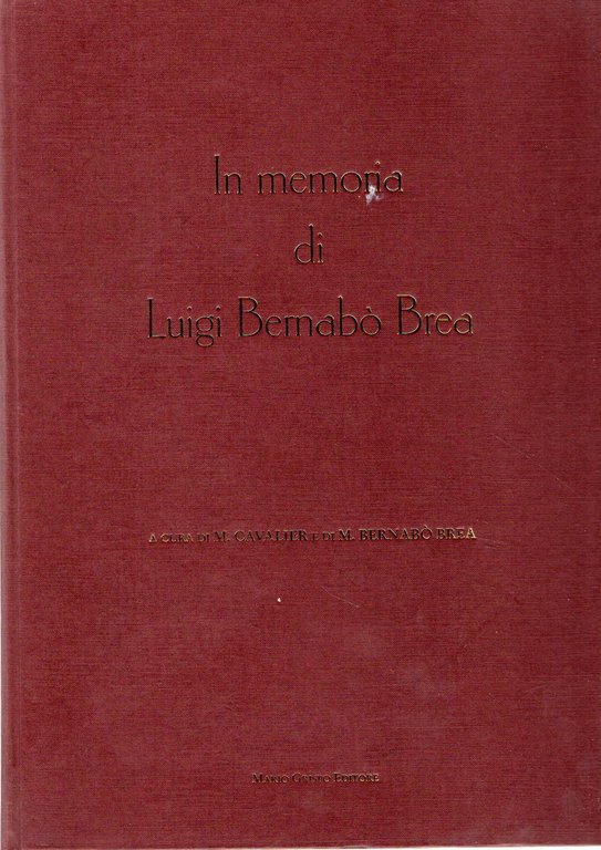 In memoria di Luigi Bernabò Brea