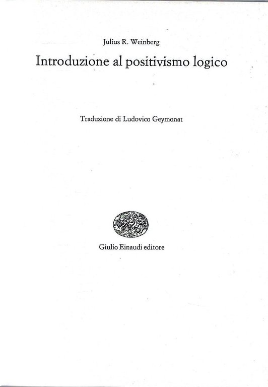 Introduzione al positivismo logico