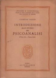 Introduzione allo studio della psicoanalisi.