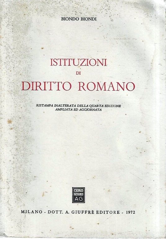 Istituzioni di Diritto Romano