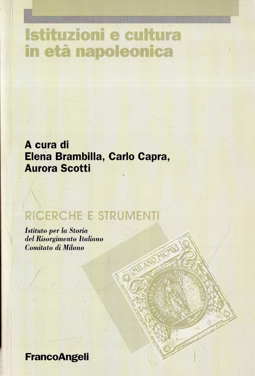 Istituzioni e cultura in età napoleonica